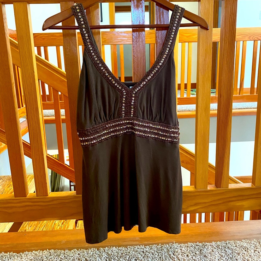 Beaded dressy tank